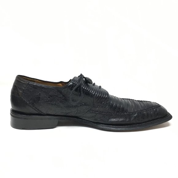 Mezlan Platinum Oxfords Shoes Size 10 Black Lizard main image 10